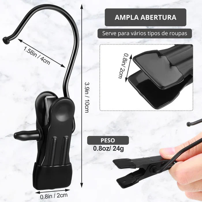 Prendedor de Roupas Antideslizantes Flip + Toalha de Banho De Brinde